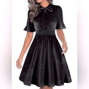 Women’s Black Velvet Dress